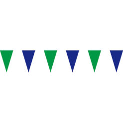 綠藍三角串旗;彩色三角串旗