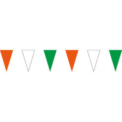 橘白綠三角串旗;彩色三角串旗