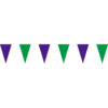 紫綠三角串旗;彩色三角串旗