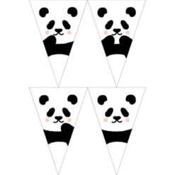 熊貓寶寶串旗